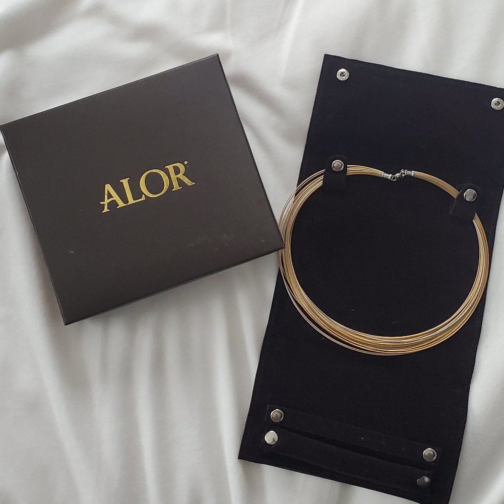 Alor 18k cable necklace